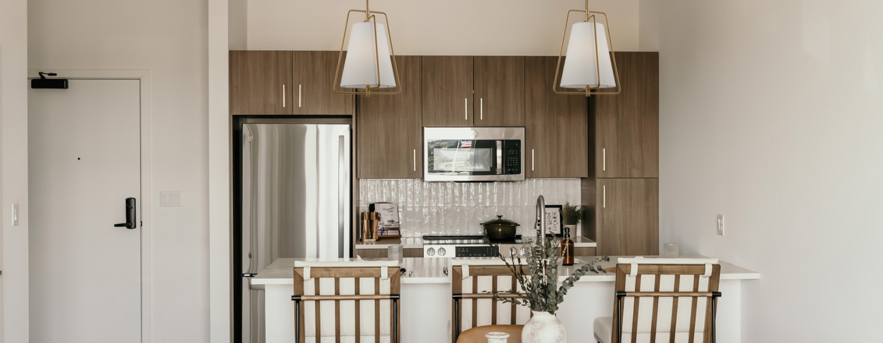 kitchen with wood cabinets and stainless steel appliances