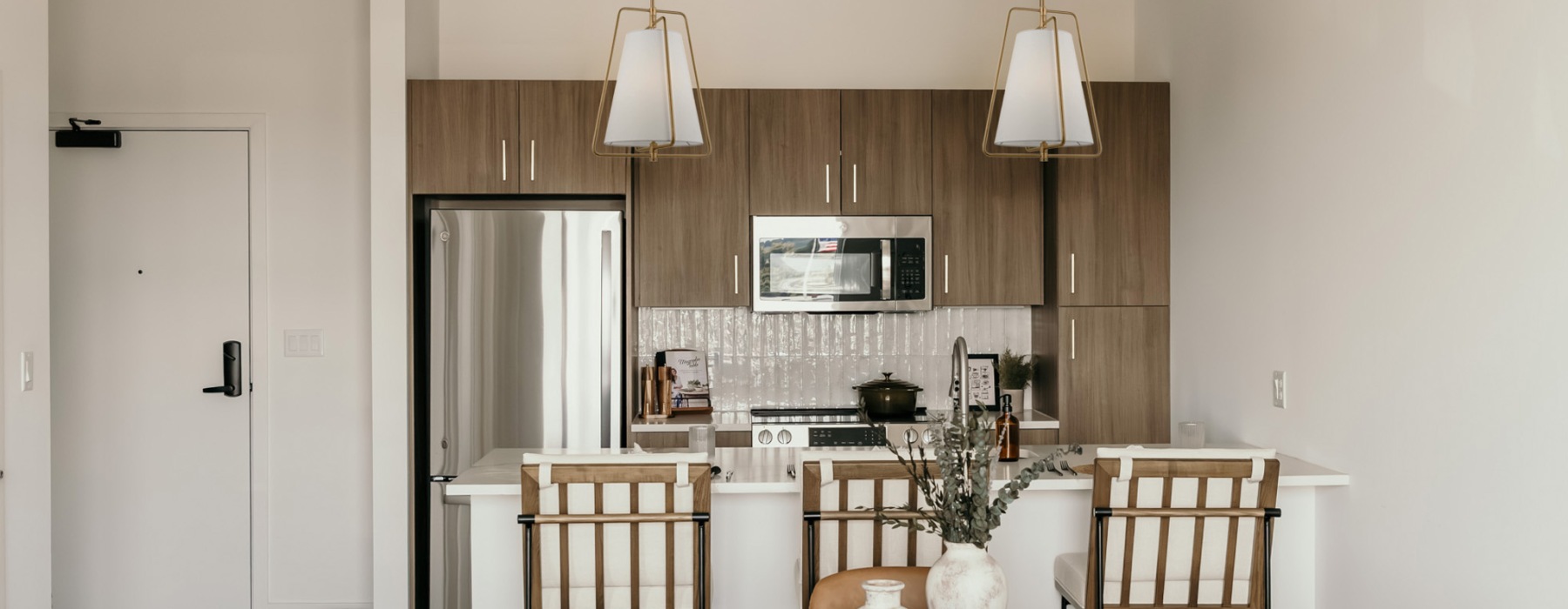 kitchen with wood cabinets and stainless steel appliances
