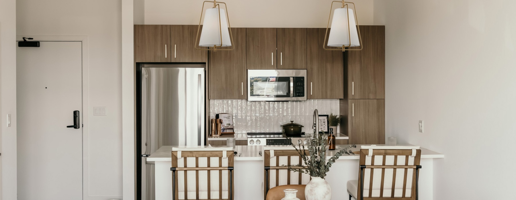 kitchen with wood cabinets and stainless steel appliances