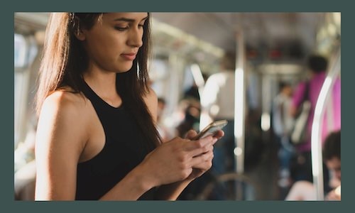 a woman on a phone